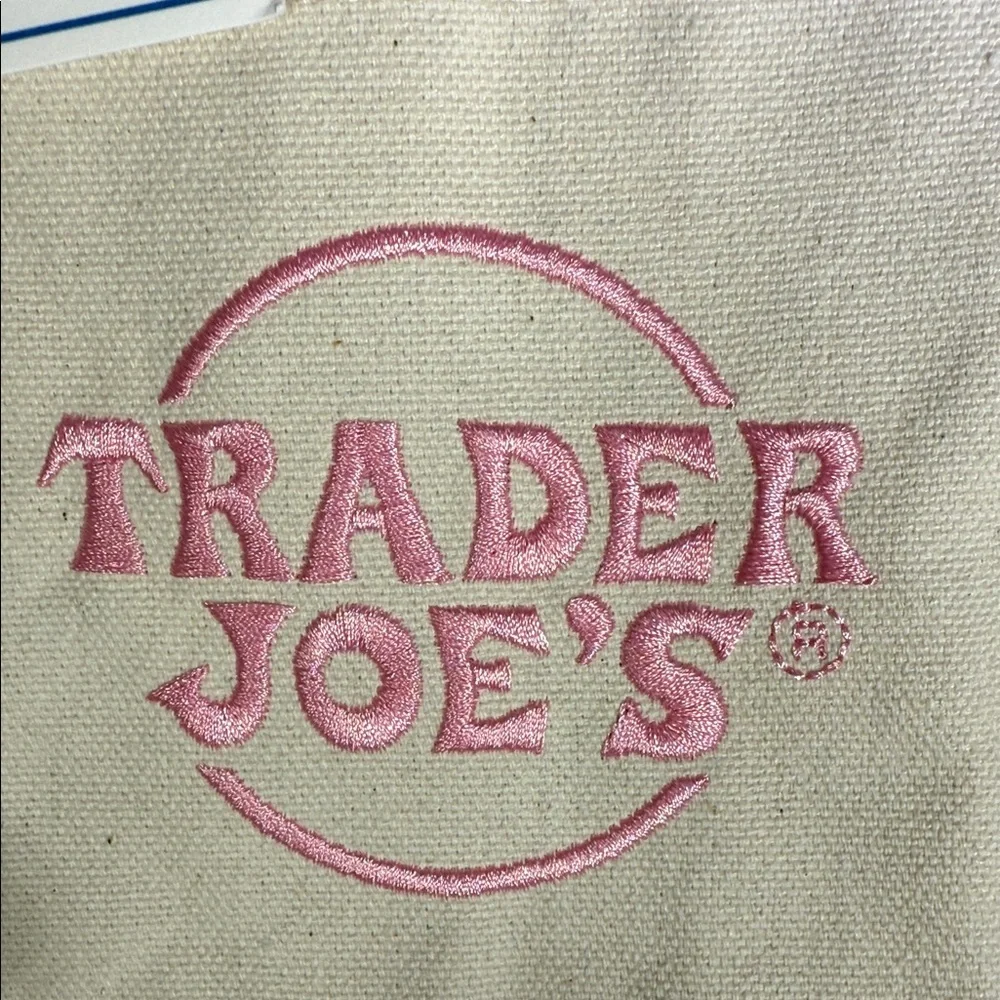 Trader Joe's Mini Pastel Canvas Tote Bag - Picture 3 of 5